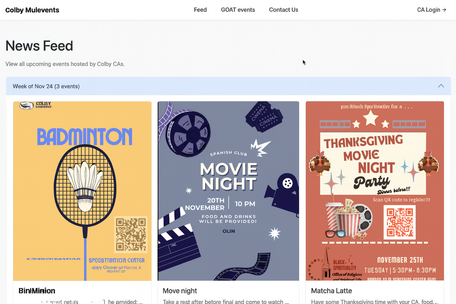 Mulevents campus event platform